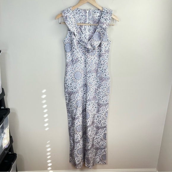 Zimmermann Linen Playsuit Floral Empire‎ Flute - Picture 5 of 16